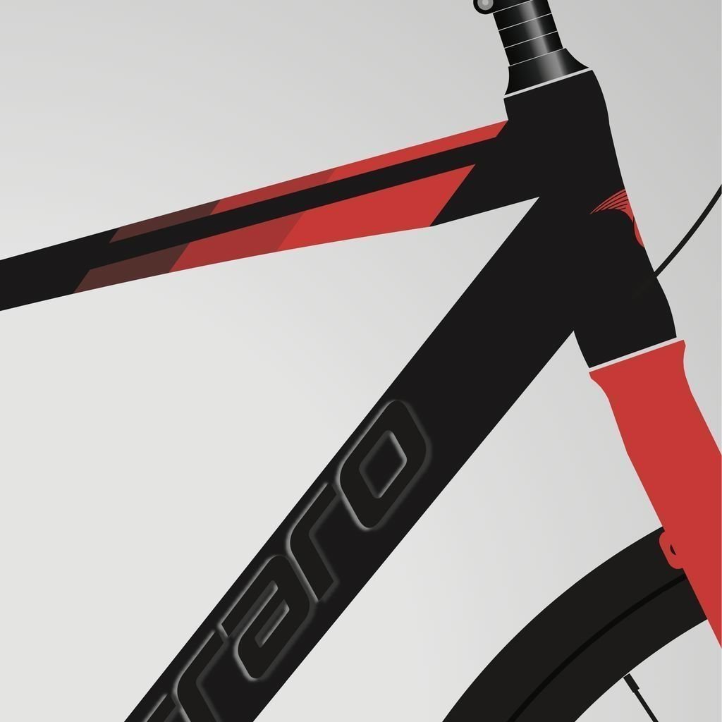CARRARO SPORTIVE 328C ŞEHİR BİSİKLETİ 560H 18-V HD MAT SİYAH KIRMIZI R2