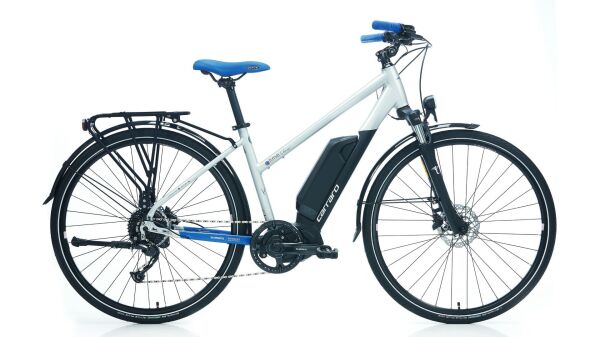 CARRARO e-TIME VENÜS 28 ELEKTRİKLİ ŞEHİR BİSİKLETİ 480H 9-V HD MAT GÜMÜŞ-SİYAH-KOYU MAVİ