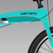 CARRARO FLEXI 107 KATLANIR BİSİKLET 320H 7-V VB TURKUAZ-SİYAH-KIRMIZI