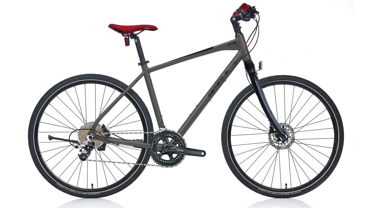 CARRARO SPORTIVE 250 ERKEK ŞEHİR BİSİKLETİ 508H 22-V HD MAT ANTRASIT-SİYAH-KIRMIZI