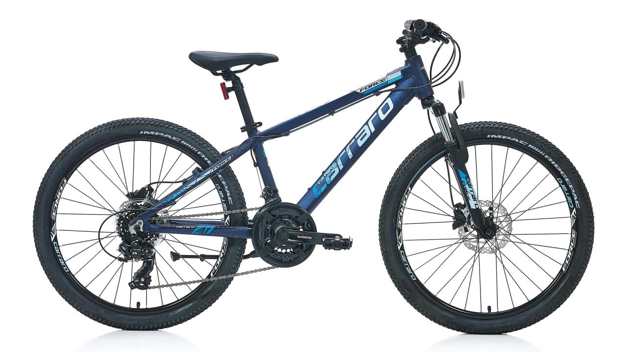 CARRARO FORCE 420 24 ÇOCUK BİSİKLETİ 325H 21-V HD MAT KOYU MAVİ-AÇIK MAVİ-GÜMÜŞ R1