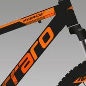 CARRARO FORCE 420 24 JANT DAĞ BİSİKLETİ 325H 21-V HD MAT SİYAH-TURUNCU-GÜMÜŞ