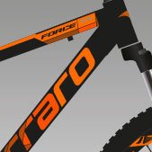 CARRARO FORCE 621 26 JANT DAĞ BİSİKLETİ 380H 21-V HD MAT SİYAH-MERCAN-BEYAZ
