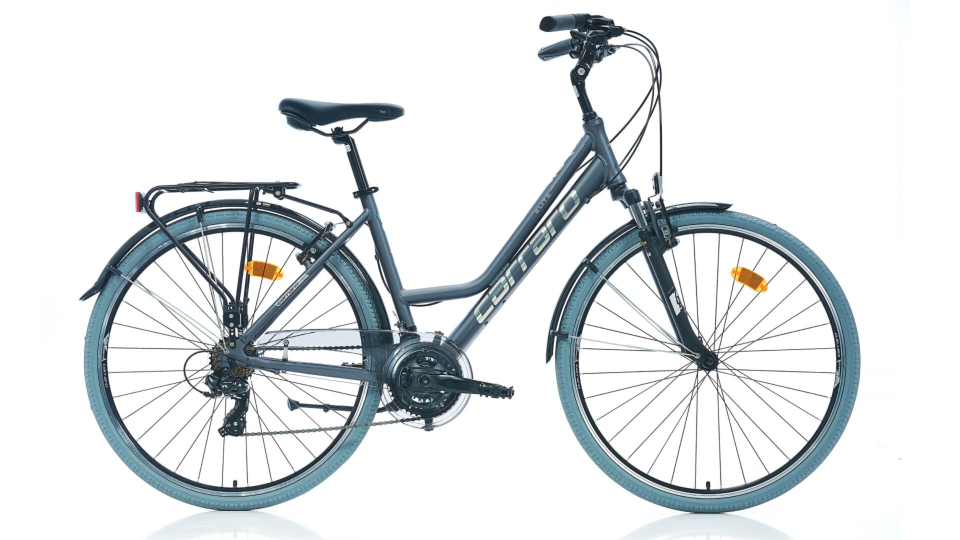 CARRARO ELITE 705 ŞEHİR BİSİKLETİ 430H 21-V VB MAT ANTRASIT-GRİ- KROM