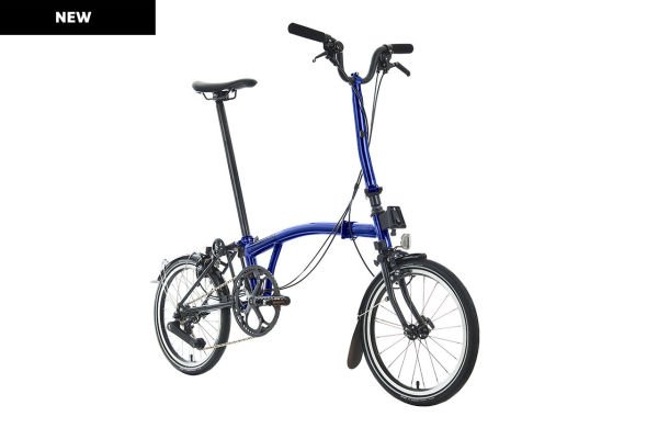 BROMPTON P LINE EXPLORE M12R KATLANIR BİSİKLET BAGAJLI BOLT BLUE LACQUER