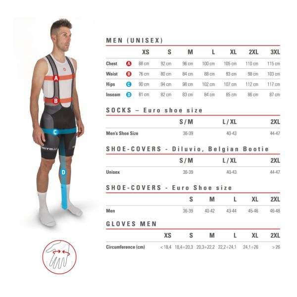 CASTELLI ENTRATA ASKILI BIB TAYT 010 XXL