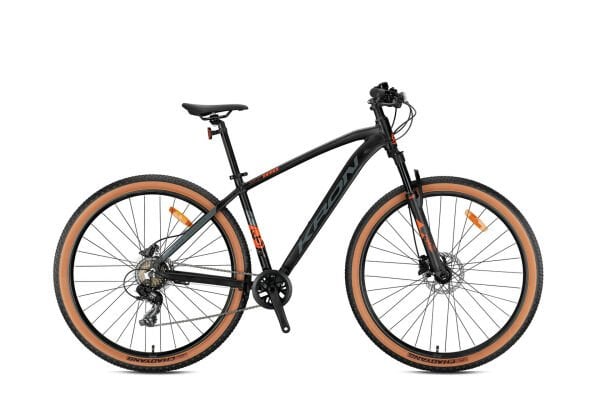 KRON XC 100 24 DAĞ BİSİKLETİ 13 8V HD MAT SİYAH-NEON TURUNCU-FÜME