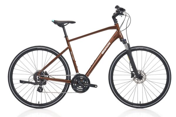 BIANCHI NEWTOURER 24 ŞEHİR BİSİKLETİ ALTUS 24V HD 55 KAHVERENGİ-BEYAZ