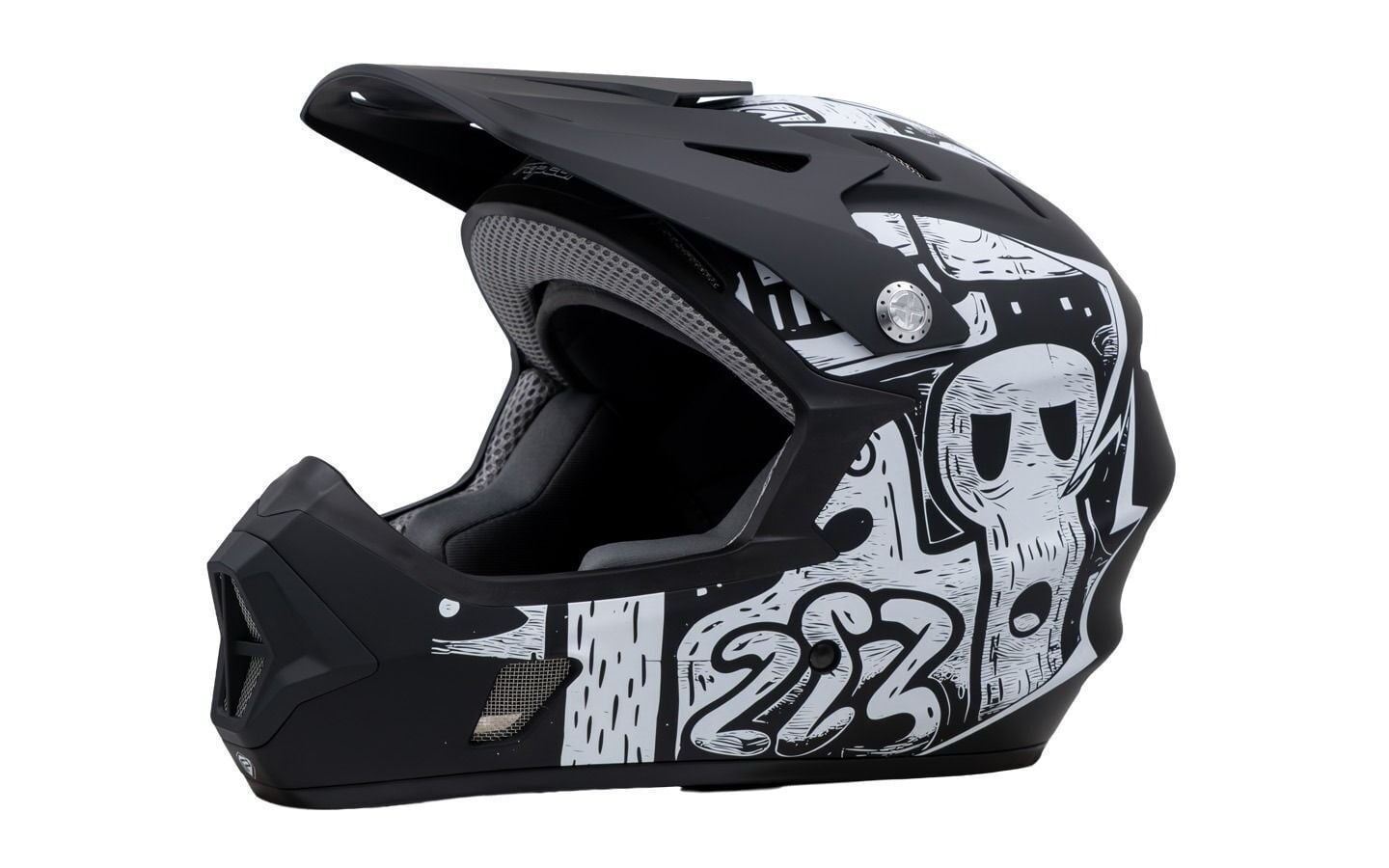 RAPTOR GRAVITY FULL FACE KASK STREET NOIR M