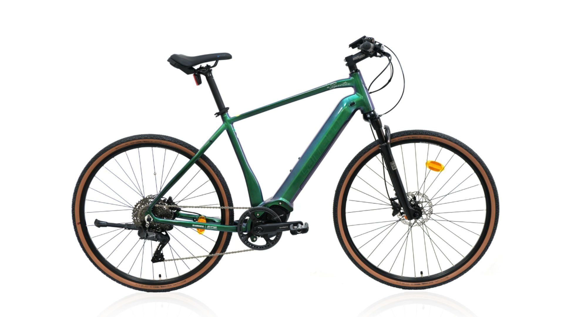 CARRARO E-SPORTIVE X PRO 28 ELEKTRİKLİ ŞEHİR BİSİKLETİ 480H 10-V DI2 HD YEŞİL-TURUNCU-GÜMÜŞ