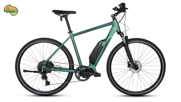 CARRARO E-SPORTIVE 6.6 ELEKTRİKLİ ŞEHİR BİSİKLETİ 560H 9-V HD MAT MAVİ-YEŞİL-MOR