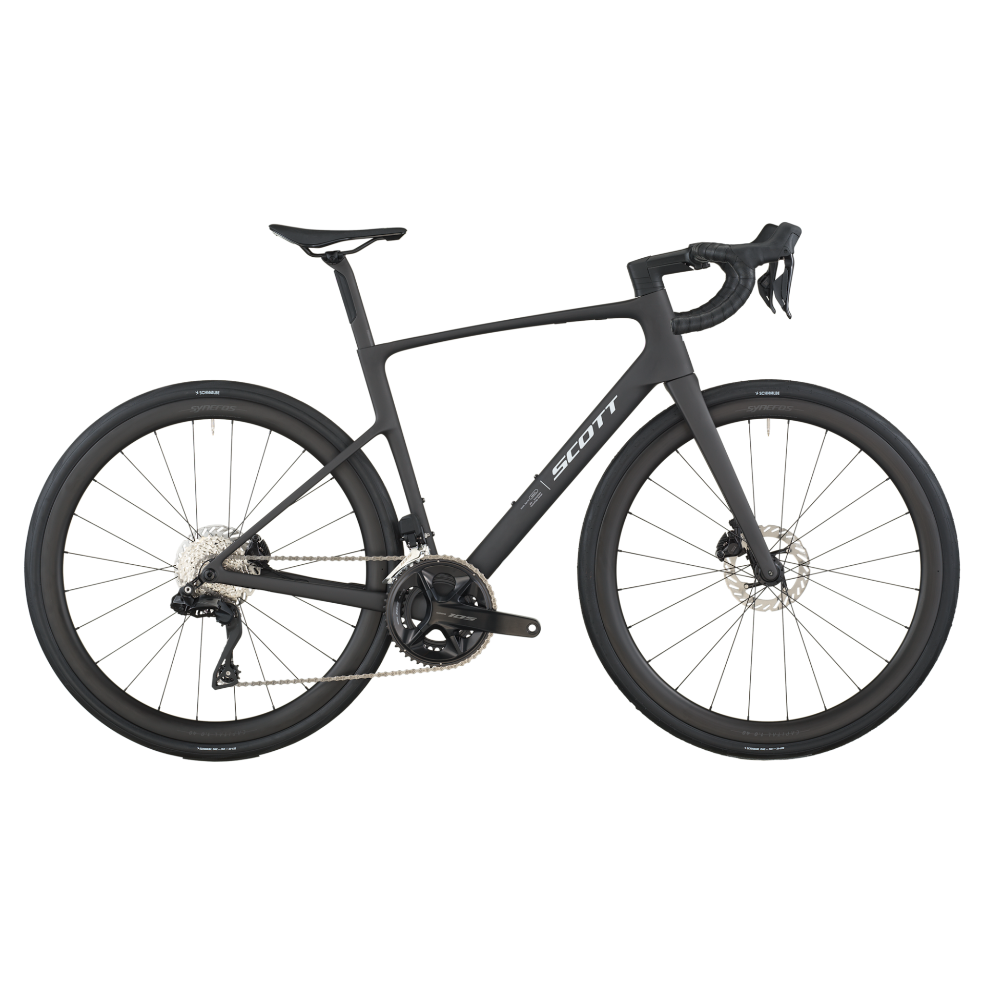 SCOTT ADDICT 30 KARBON YOL BİSİKLETİ 105 DI2 24V CARBON BLACK L-56