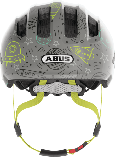 ABUS SMILEY 3.0 LED ÇOCUK BİSİKLET KASKI - GREY SPACE S