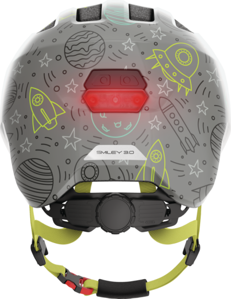 ABUS SMILEY 3.0 LED ÇOCUK BİSİKLET KASKI - GREY SPACE S
