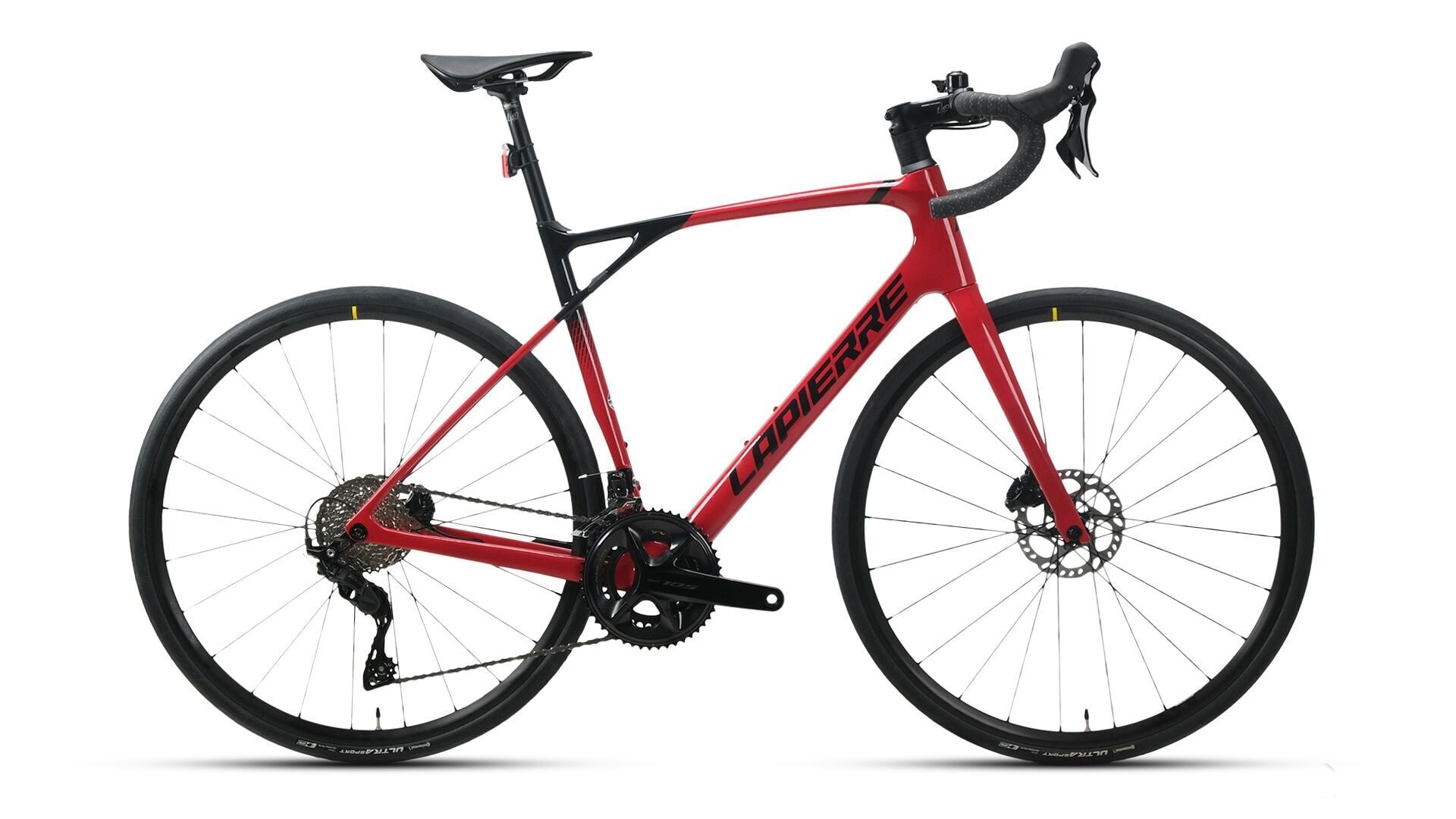 LAPIERRE PULSIUM SAT 5.0 KARBON YOL BİSİKLETİ 490H 24-V HD BODRO-KIRMIZI-SİYAH