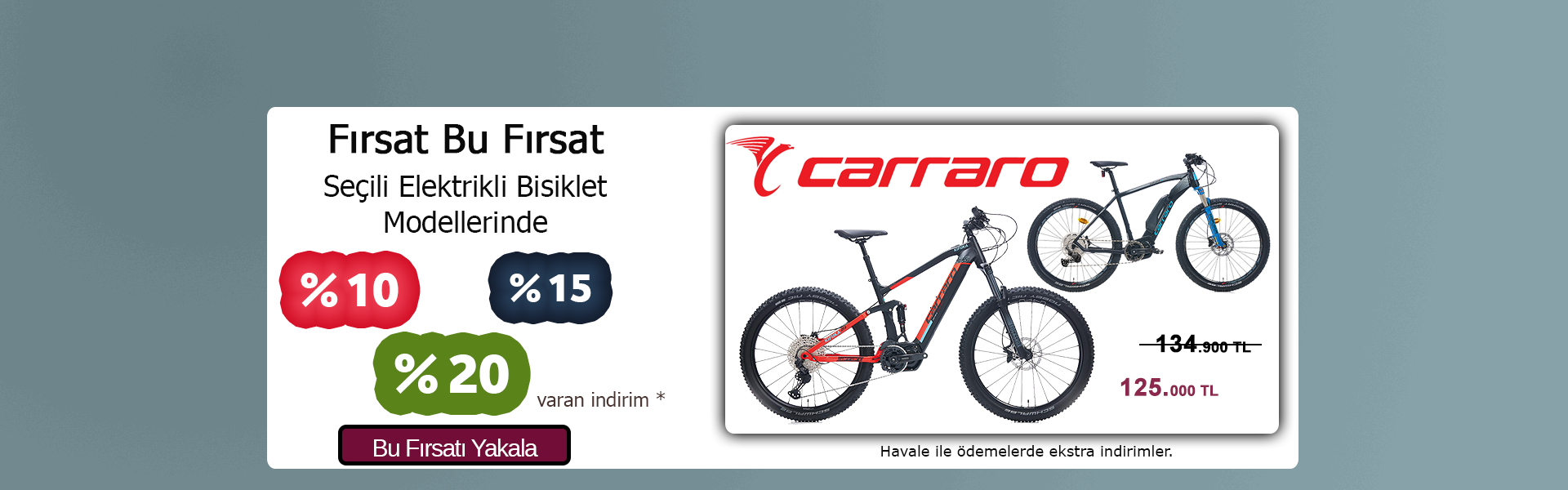 Carraro Elektrikli Bisiklet Modelleri
