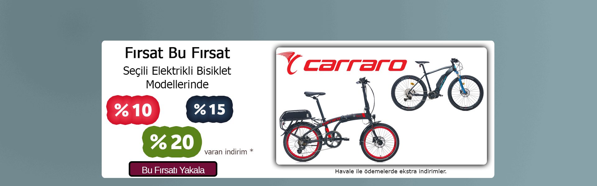 Carraro Elektrikli Bisiklet Modelleri
