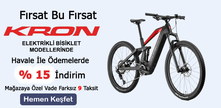Kron Elektrikli Bisikletler Vade Farksız 9 Taksit